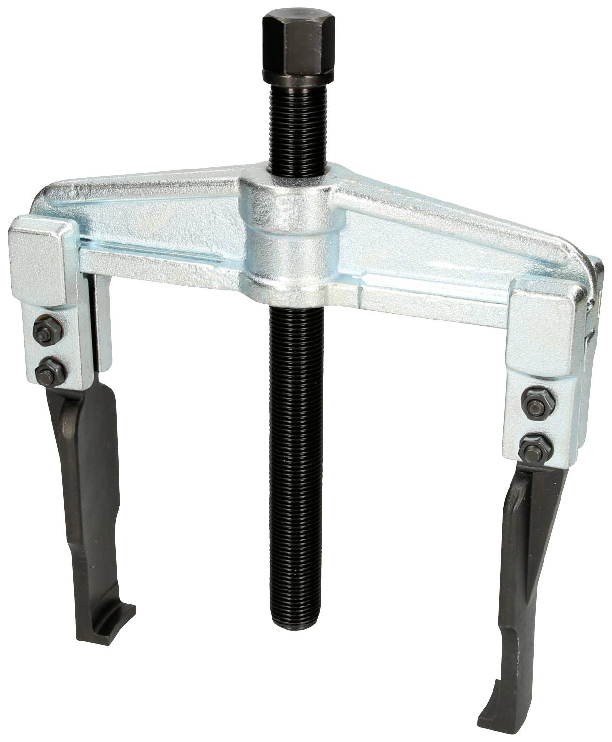 Ein dreibeiniger Abzieher mit Gewindespindel, zum Entfernen von Lagern oder ähnlichen Bauteilen. Hergestellt aus Metall.