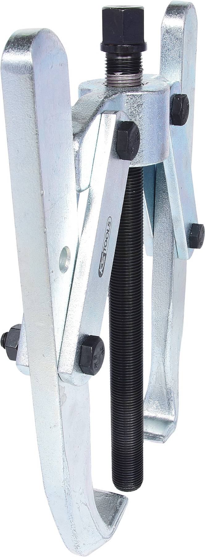 Zwei-Arm-Abzieher, belastbar bis 10 Tonnen, aus Metall. Hauptsächlich verwendet zum Entfernen von Lagern oder Zahnrädern von Maschinen.