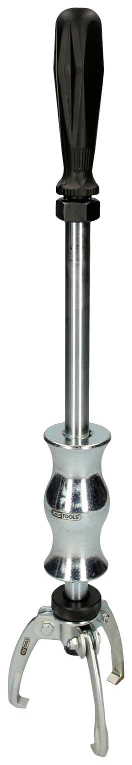 Greiferwerkzeug mit langem Griff und drei metallischen Krallen, verwendet für das Aufheben oder Greifen von kleinen Objekten.