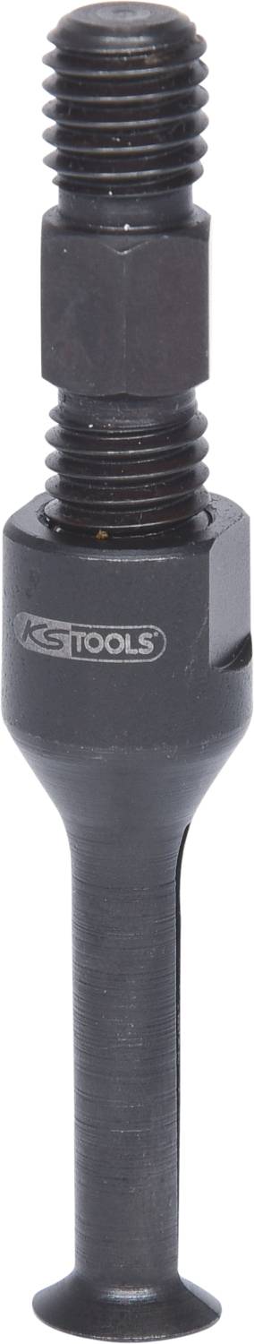 Ein metallisches Werkzeug mit zylindrischem Griff und Gewindestab oben. Auf dem Körper das Logo 'KS TOOLS'.