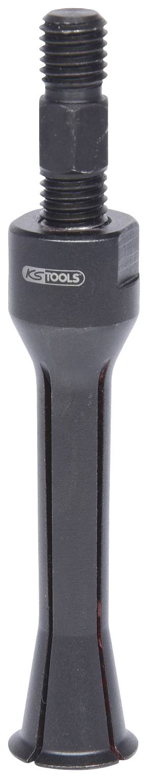 Ein Metallwerkzeug mit zylindrischem, geriffeltem Griff und einer Schraubverbindung am oberen Ende, verwendet für präzise Befestigungen.