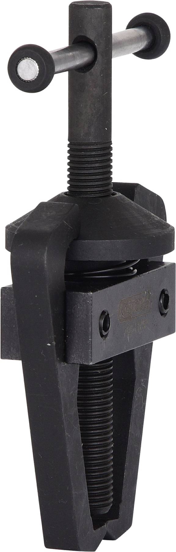 Metallischer Abzieher mit Schraubmechanismus, verwendet, um Teile wie Kugellager von Maschinenwellen sicher zu entfernen.