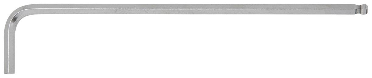 Inbusschlüssel, L-förmig aus Metall.