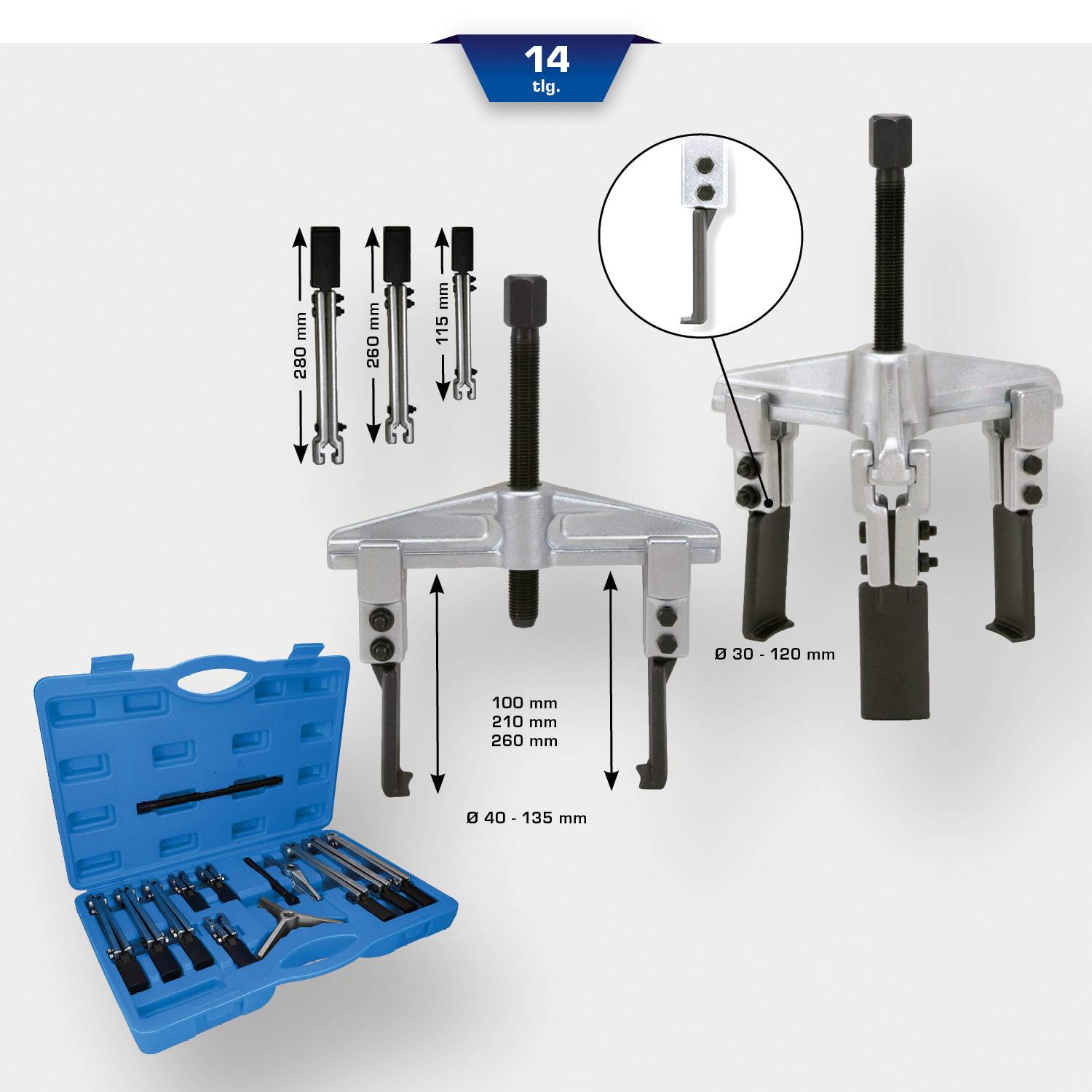 Brilliant Tools BT631000 Abzieher-Set