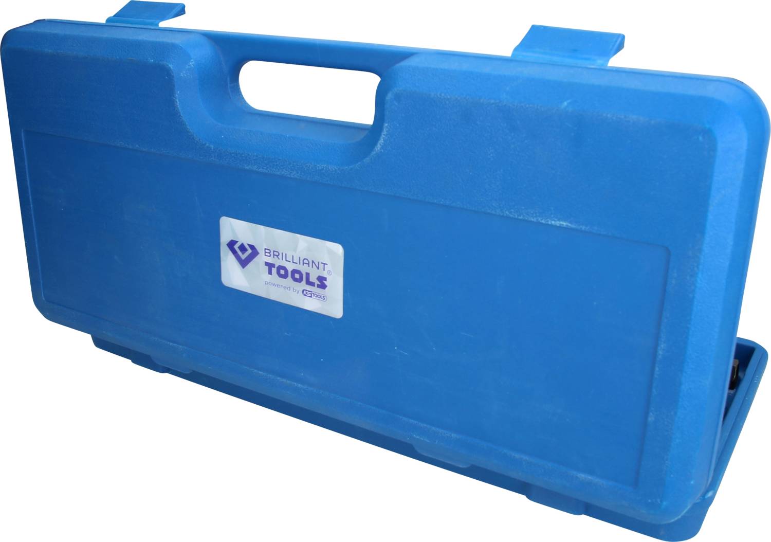 Blauer Werkzeugkasten mit Tragegriff, 