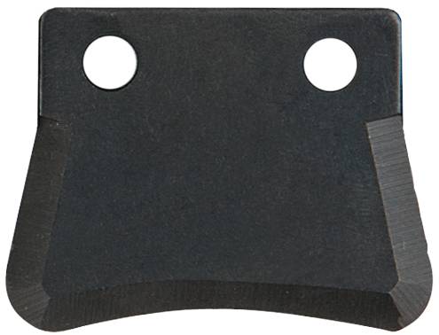 Metallstück mit rechteckiger Form und zwei runden Löchern oben. Wird oft als Messerhalter in bestimmten Werkzeugmaschinen verwendet.