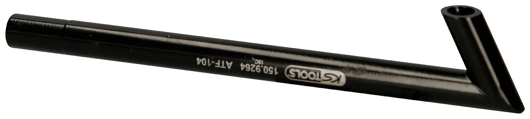 Ein schwarzer Metallstift mit einem abgewinkelten Ende, möglicherweise ein Werkzeug oder Messgerät. Aufschrift: 'Kstools'.