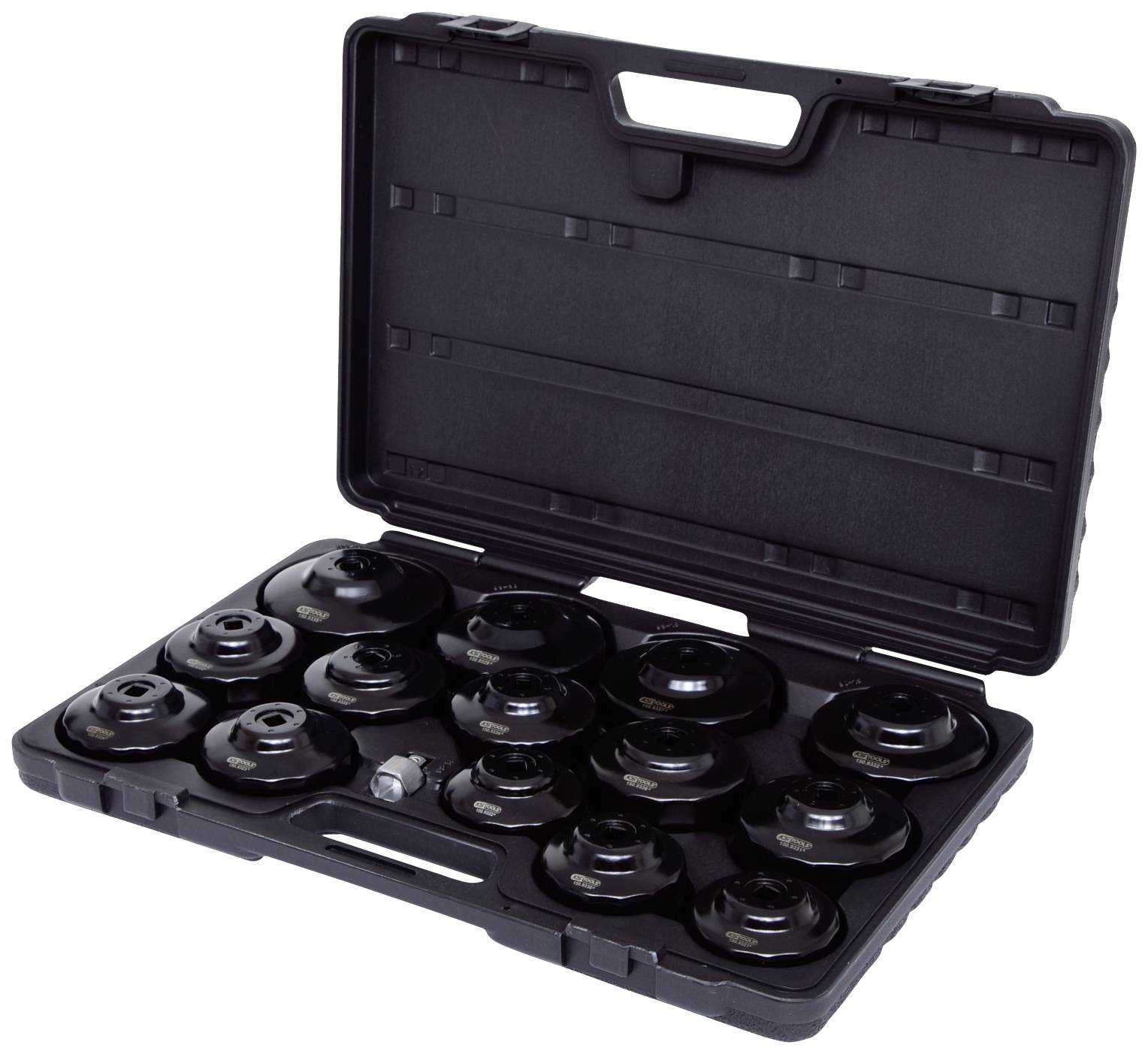 KS Tools 1509320 3/8" Ölfilterschlüssel-Satz, 15-tlg