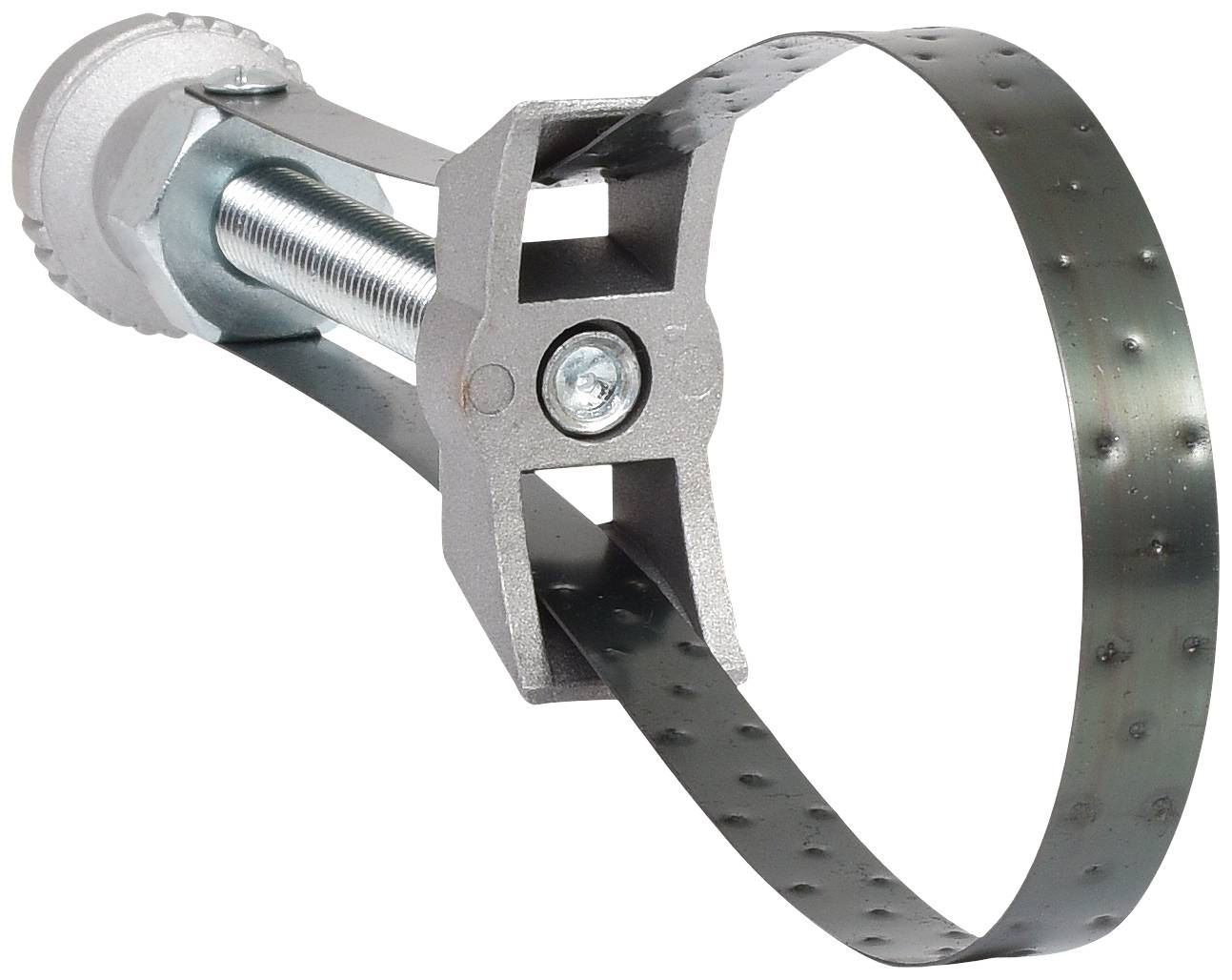 Metall-Entgrater mit verstellbarem Schneidkopf und geriffelter Klinge, geeignet zur Entfernung von Graten an Rohren oder Blechen.