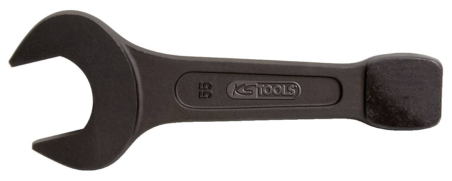 Schwarzer Gabelschlüssel, auf dem 'KS Tools' eingeprägt ist, liegt auf einem weißen Hintergrund.