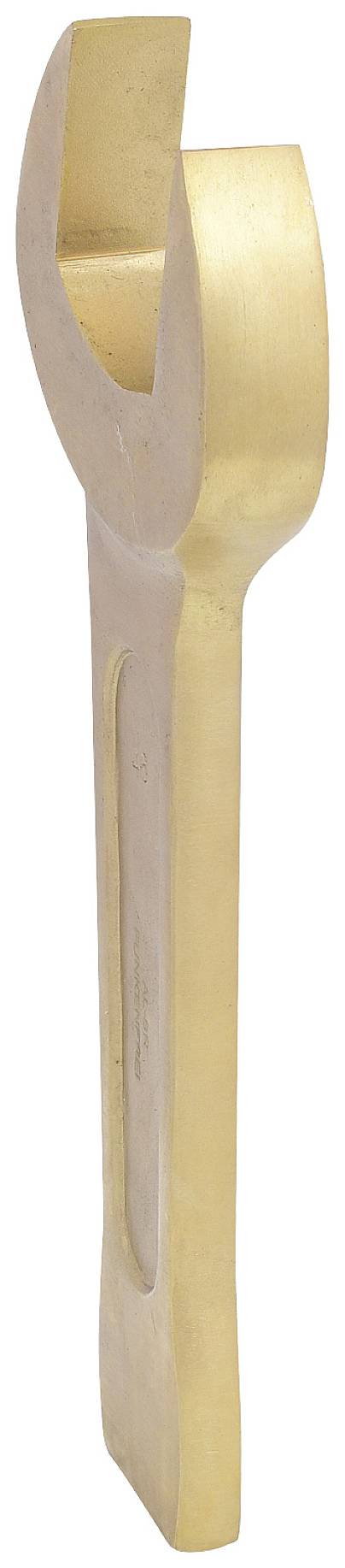 Großer goldener Meißel mit einem breiten, flachen Kopf. Verwendet für schwere Schneidearbeiten in Handwerk oder Industrie.