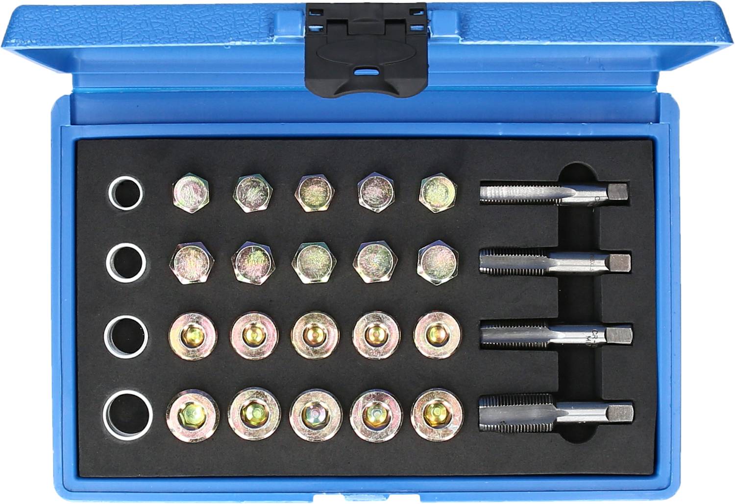 Brilliant Tools BT711250 Reparatursatz für Öl-Ablassschrauben-Gewinde, 64-tlg