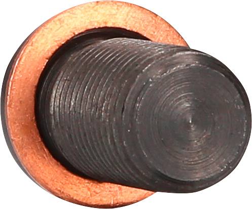 Eine schwarze, zylindrische Metallstruktur mit feinen, gleichmäßigen Rillen, umgeben von einem ringförmigen, kupferfarbenen Element.