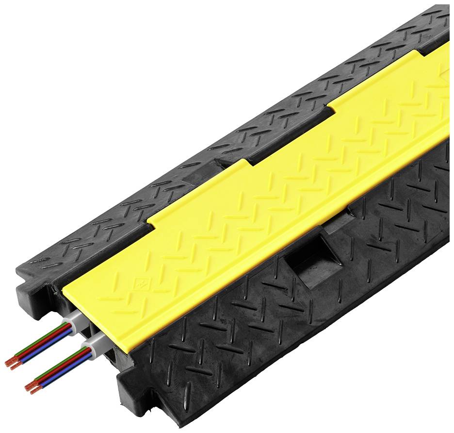 Vulcascot Kabelbrücke HD2 Schwarz/Gelb 1 m Inhalt: 1 St.