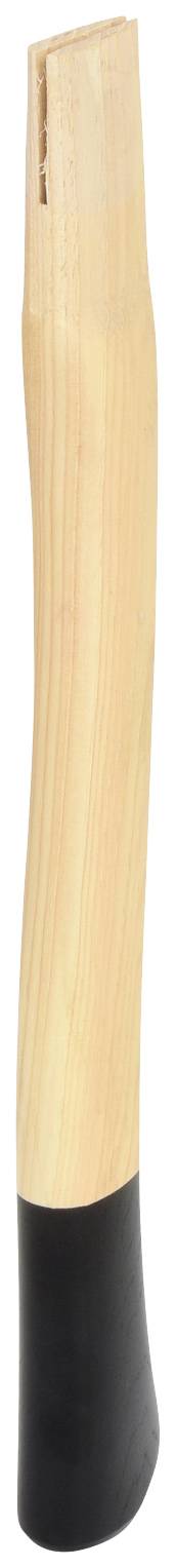 Holzgriff eines Werkzeugs mit schwarzer Gummierung an einem Ende, geeignet für Anwendungen mit festem Griff erforderlich.
