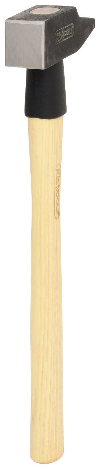 Ein Hammer mit einem Holzstiel und einem Metallkopf, ideal zum Nageln oder Zerstören von Objekten.