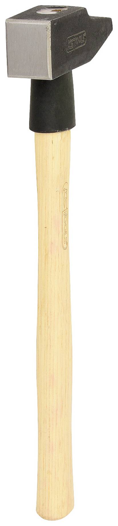 Hammer mit Holzgriff, Stahlkopf, geeignet für allgemeine Bauarbeiten.