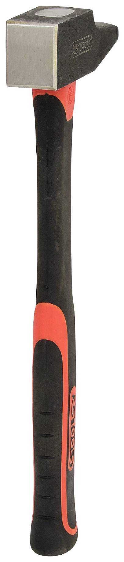 Ein regulärer Vorschlaghammer mit schwarzem Griff und roten Akzenten.
