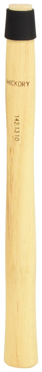 Holzhammerstiel aus Hickory-Holz mit schwarzem Kunststoffende.