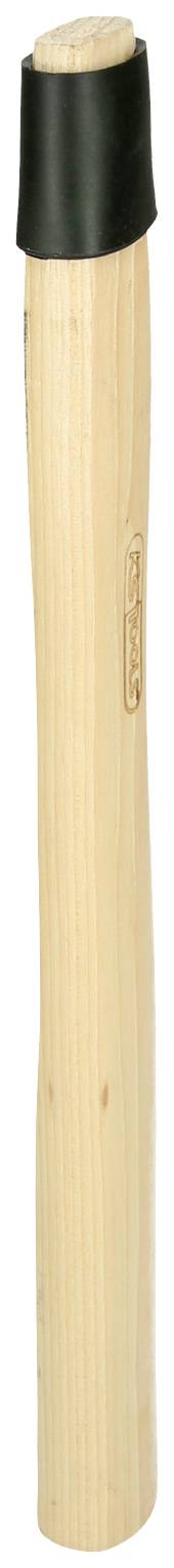 Holzhammer mit einem schwarzen Gummikopf, geeignet für leichte Schläge und schützt Oberflächen vor Beschädigung.