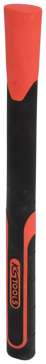 Ein schwarzer Hammer mit rotem Kopf und Griff. Der Hammer zeigt das Logo 'KS Tools' auf dem Griff.