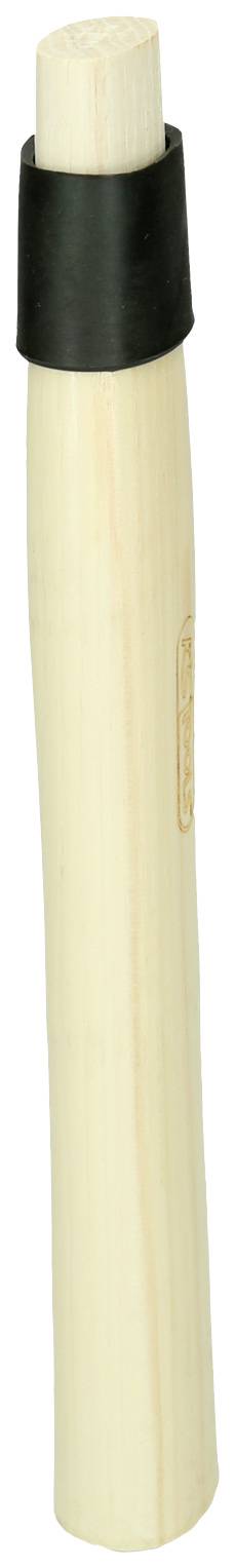 Ein braunes, zylindrisches Stück Holz mit einem schwarzen, oberen Abschnitt.