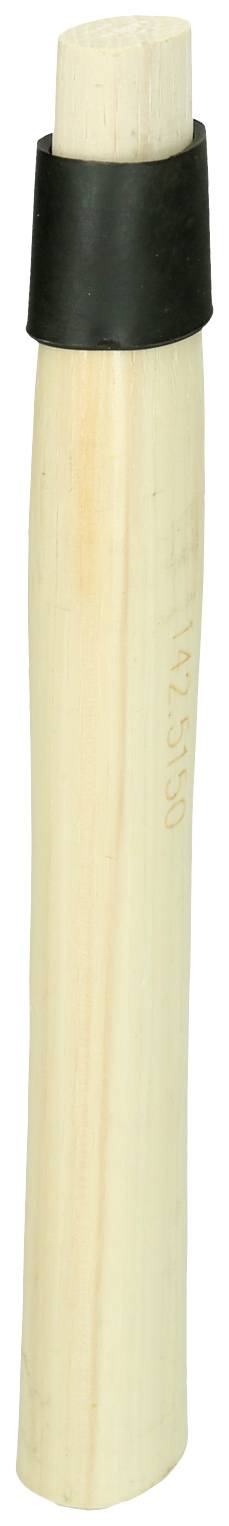 Holzstück mit schwarzem Kunststoffbund an einem Ende. Könnte ein musikinstrumentenähnliches Accessoire sein.