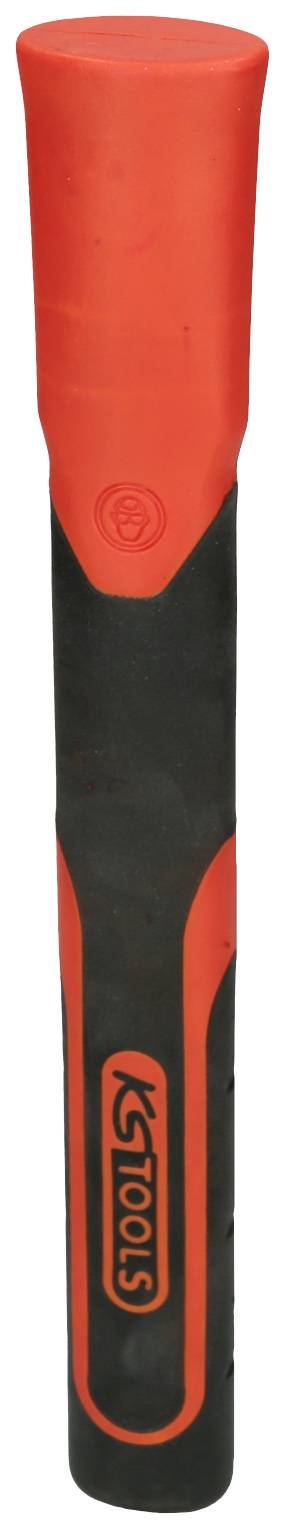Ein roter und schwarzer Hammergriff mit 'KS Tools' Logo, geeignet für Werkzeuge.