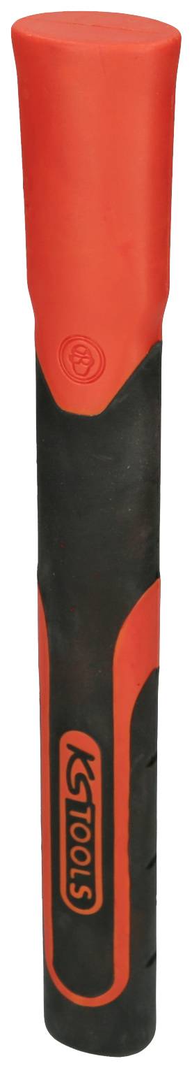 Ein roter und schwarzer Hammergriff von KS Tools.