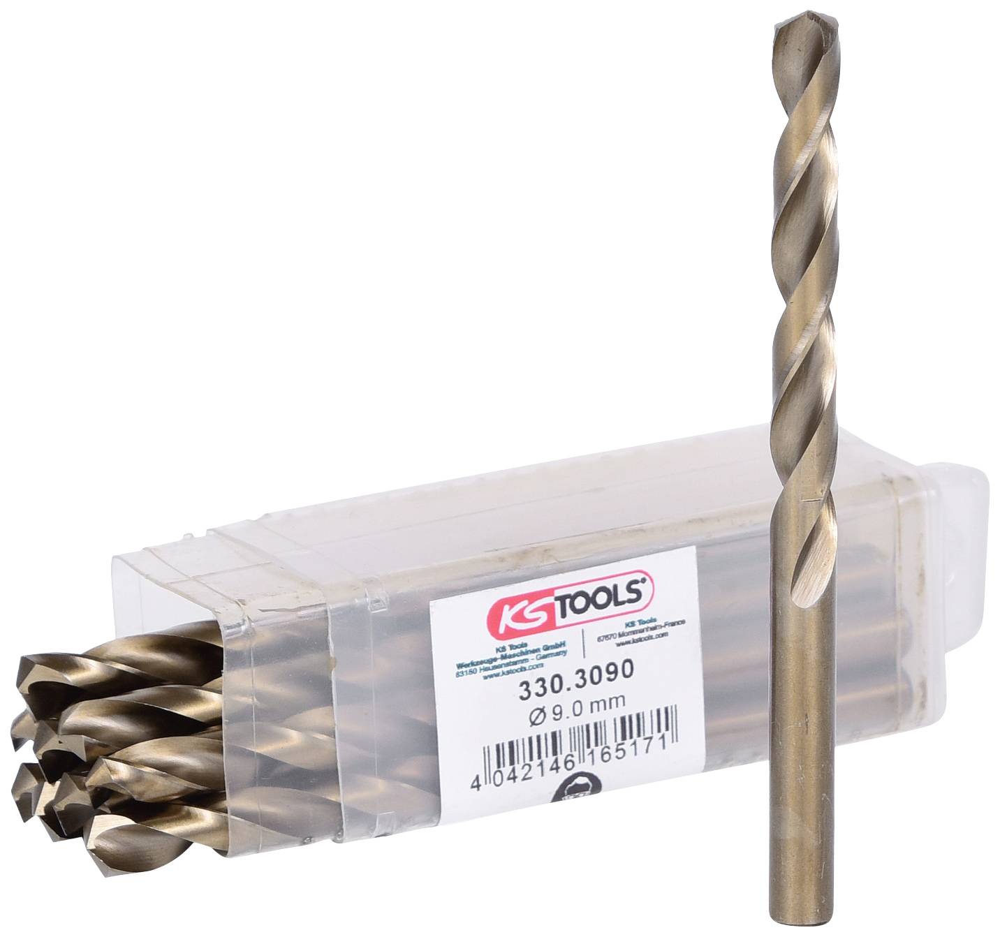 KS Tools 3303090 Metall-Spiralbohrer-Set 10 St.