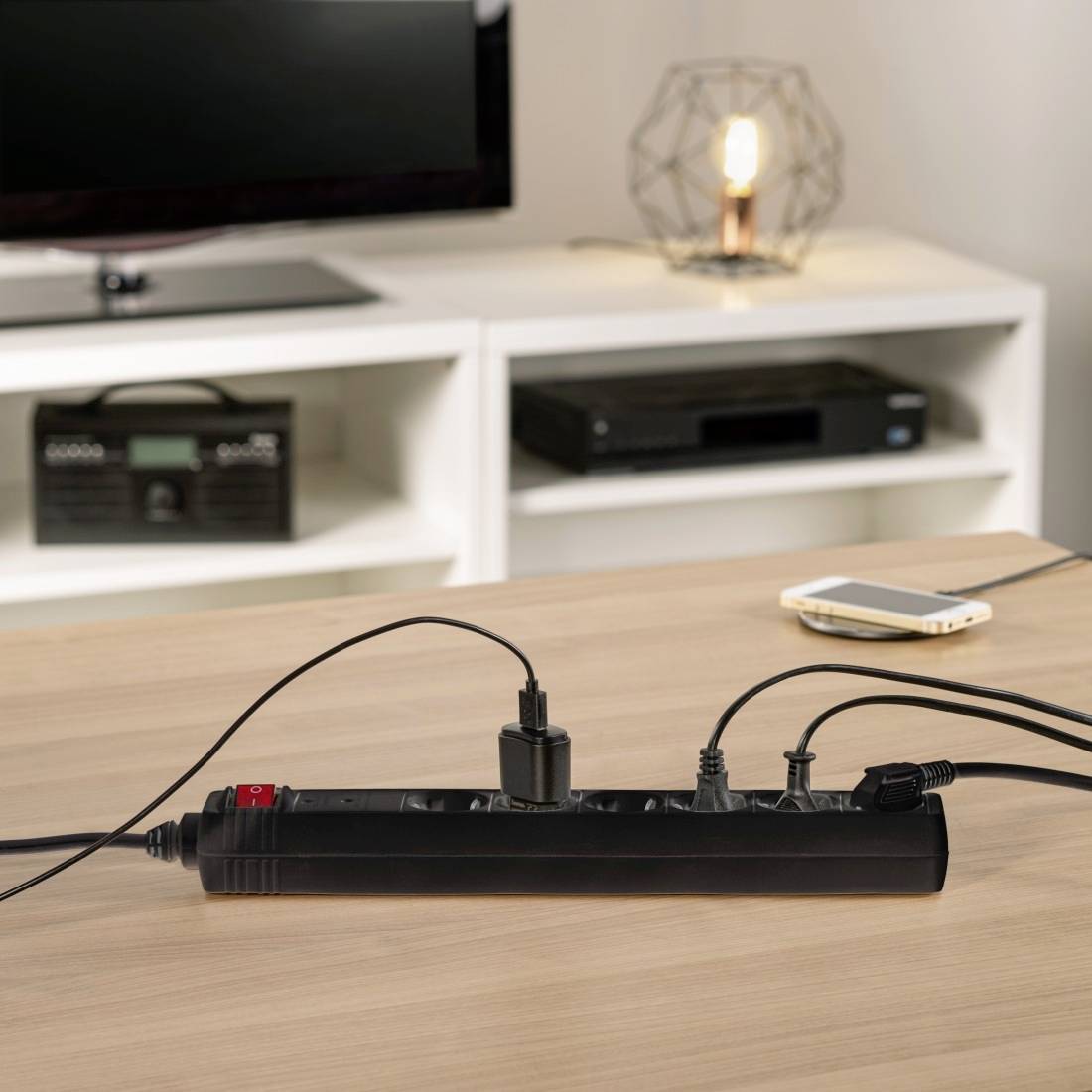 Hama 00223153 Steckdosenleiste mit Schalter Schwarz Schutzkontakt 1 St.