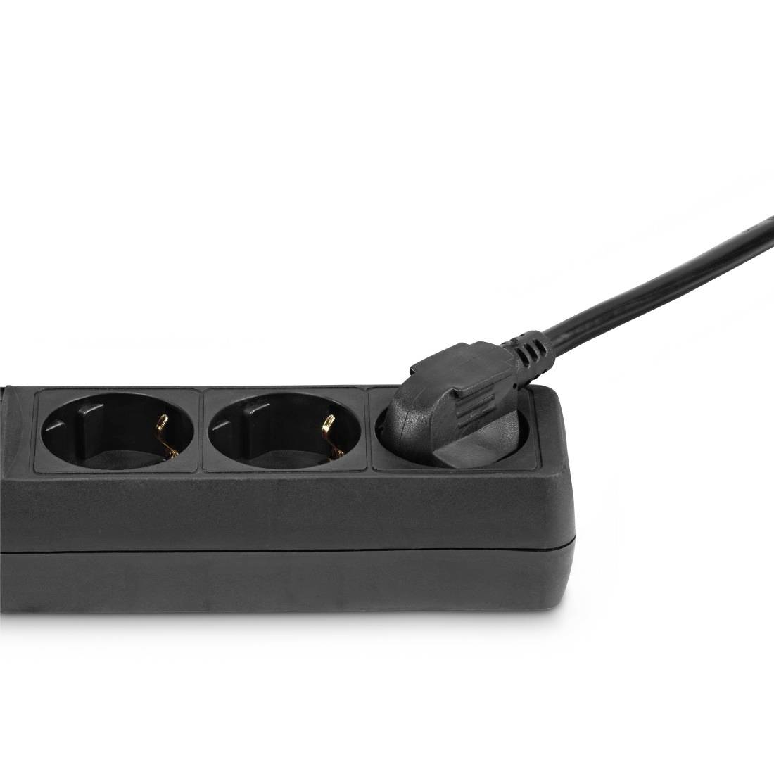 hama 00223004 Steckdosenleiste, 3-fach, Schalter, 1,4 m, Schwarz