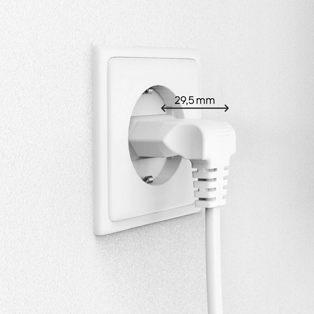 Hama 00223281 Strom Netzkabel Weiß 1.5 m