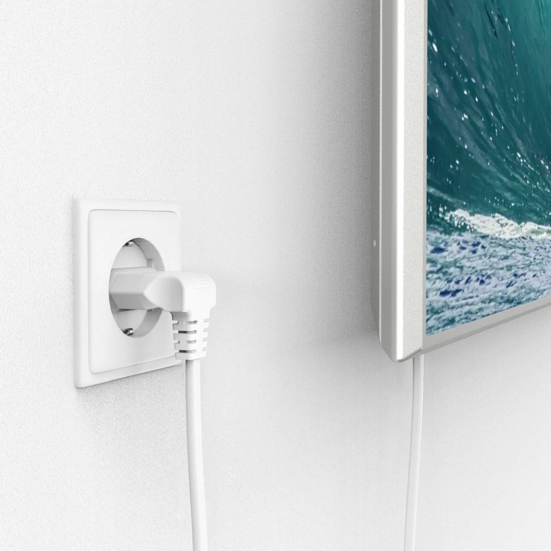 Hama 00223283 Strom Netzkabel Weiß 3m