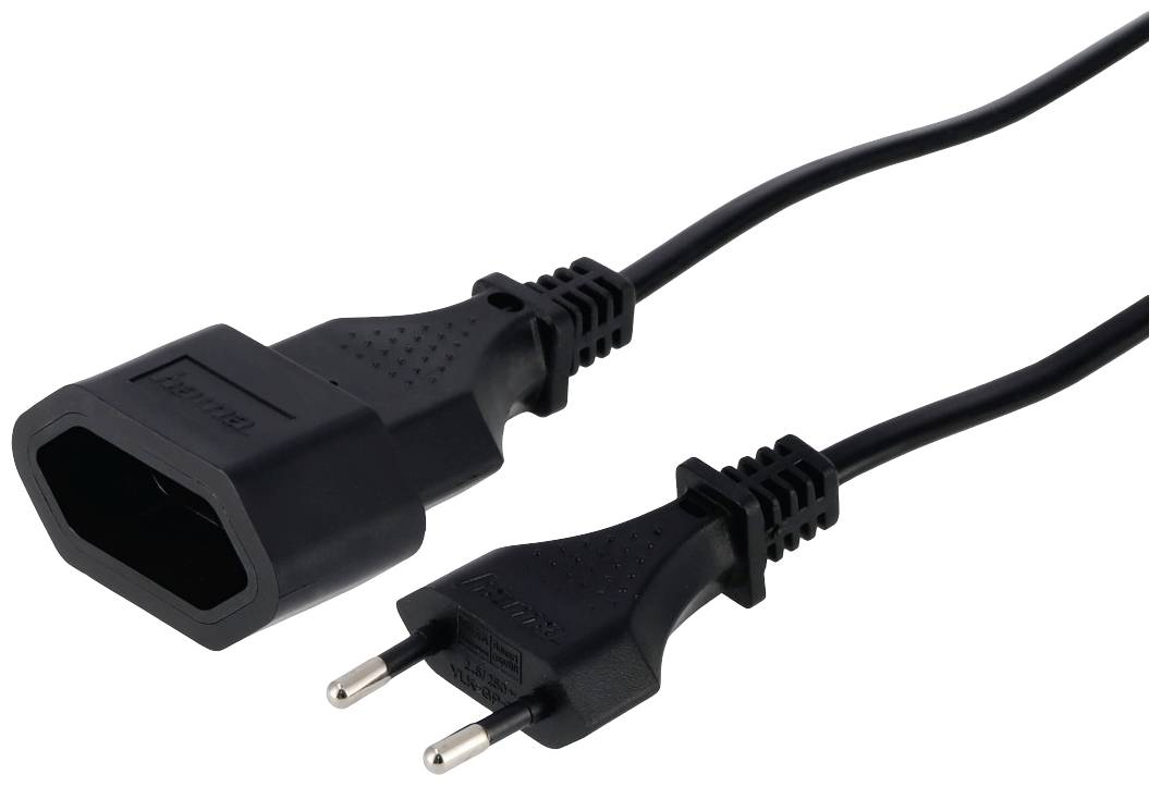 Hama 00223264 Strom Verlängerungskabel Schwarz 5m
