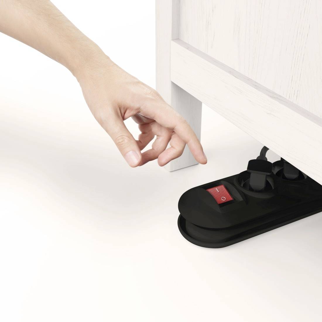 Hama 00223022 Steckdosenleiste mit Schalter Schwarz Schutzkontakt 1St.