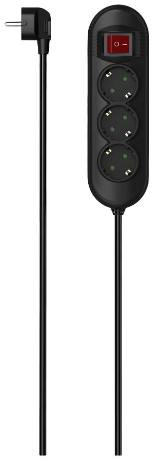 Hama 00223022 Steckdosenleiste mit Schalter Schwarz Schutzkontakt 1St.