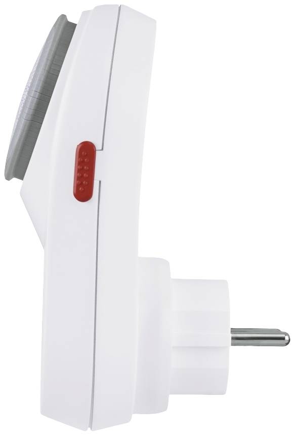 hama 00223302 Mechanische Zeitschaltuhr "Curved" für innen, 15 Minuten Intervalle, Weiß