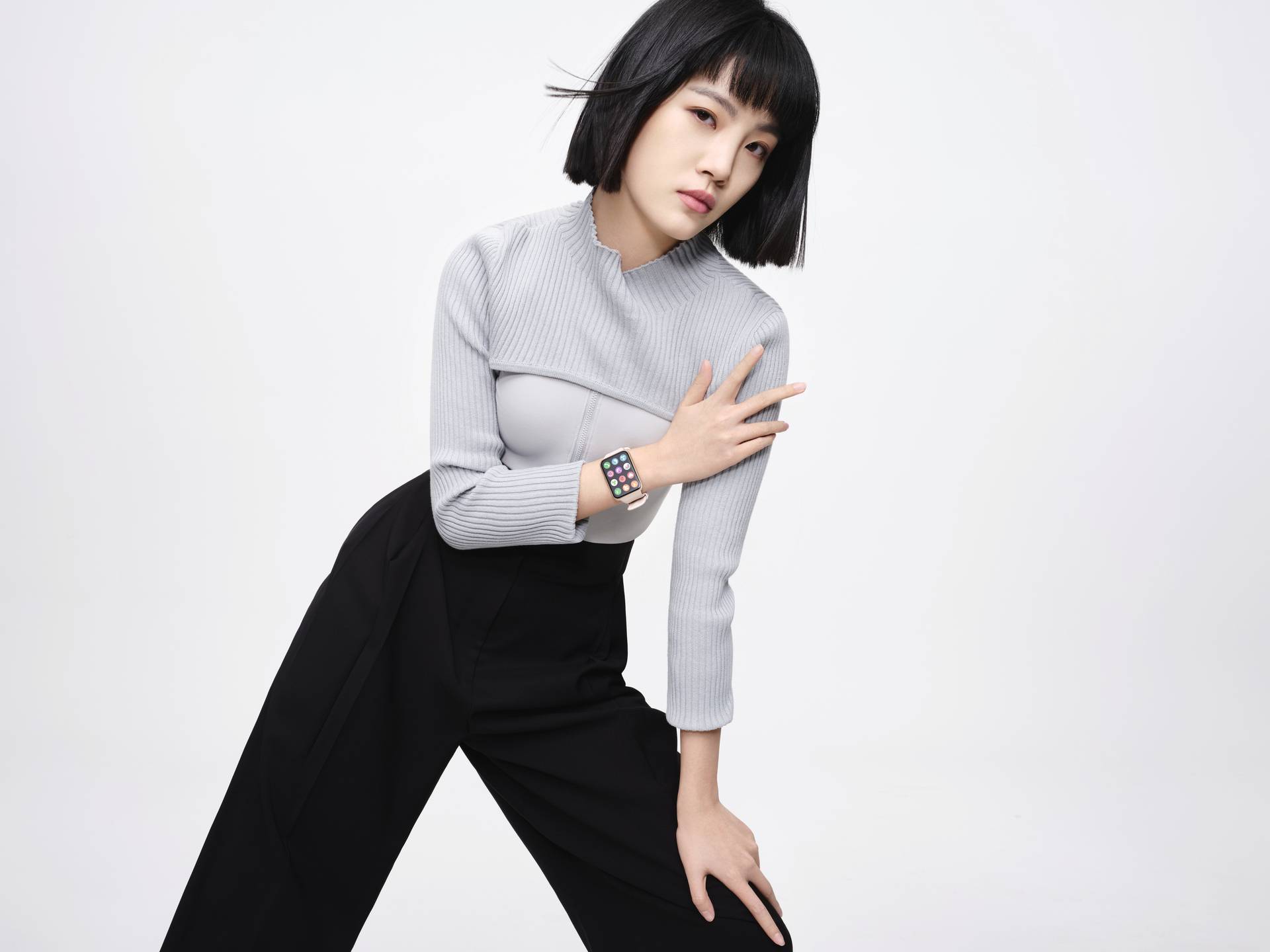 HUAWEI Watch Fit 2 Active Fitness-Tracker 44mm Uni Sakura-Pink