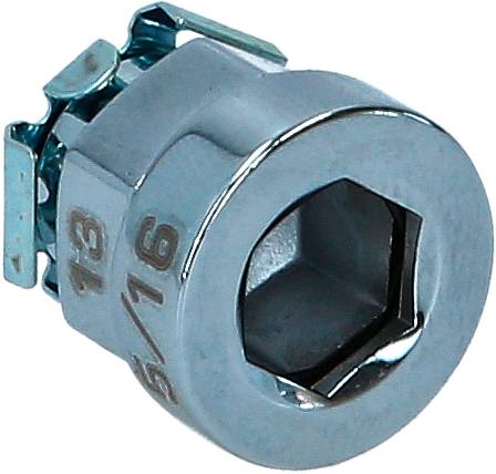 Achtkantiger Metallsteckschlüssel mit der Aufschrift '5/16'. Verwendet zum Befestigen oder Lösen von Muttern und Schrauben.