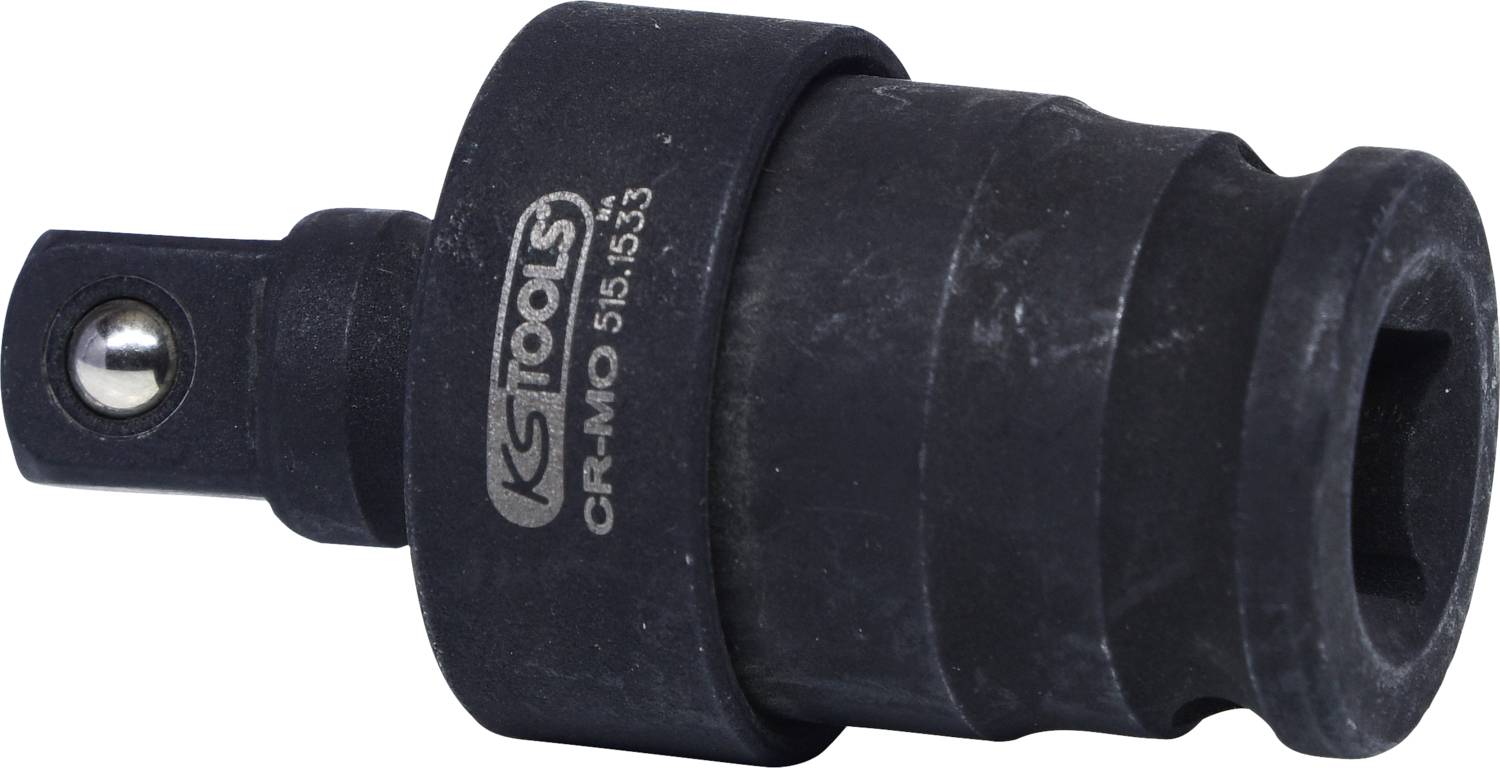 Schlagschrauberadapter aus schwarzem Metall mit der Aufschrift K-tools CR-MO 515.533, gestaltet für den Einsatz in schweren Maschinen.