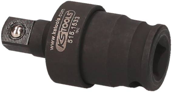 Adapter mit quadratischem Antrieb und sechskantiger Steckverbindung. Dunkles Finish, Hersteller 'KS Tools', Modellnummer 515.1533.