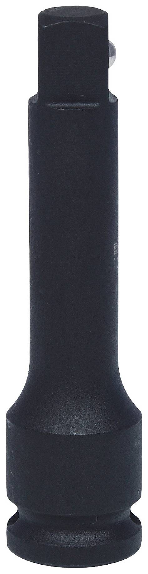 Ein schwarzer Adapter für Ringaufsätze in zylindrischer Form.
