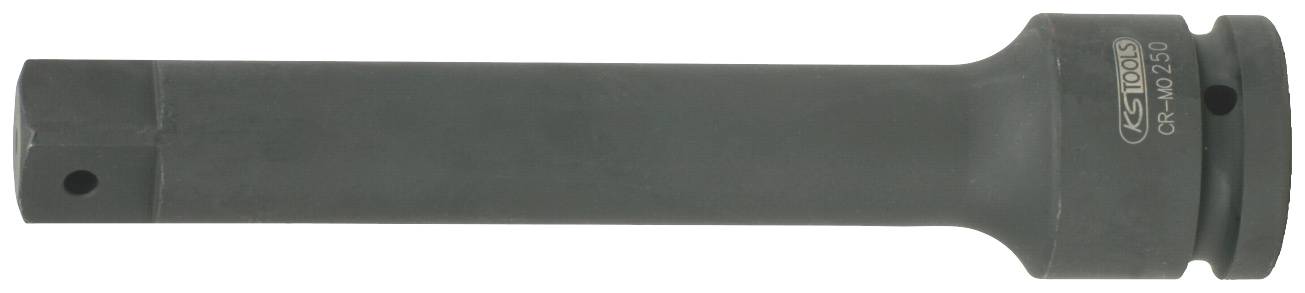 Ein zylinderförmiges, graues Metallwerkzeug mit einer sechseckigen Spitze und einer geriffelten Basis. Es scheint robust und industriell.