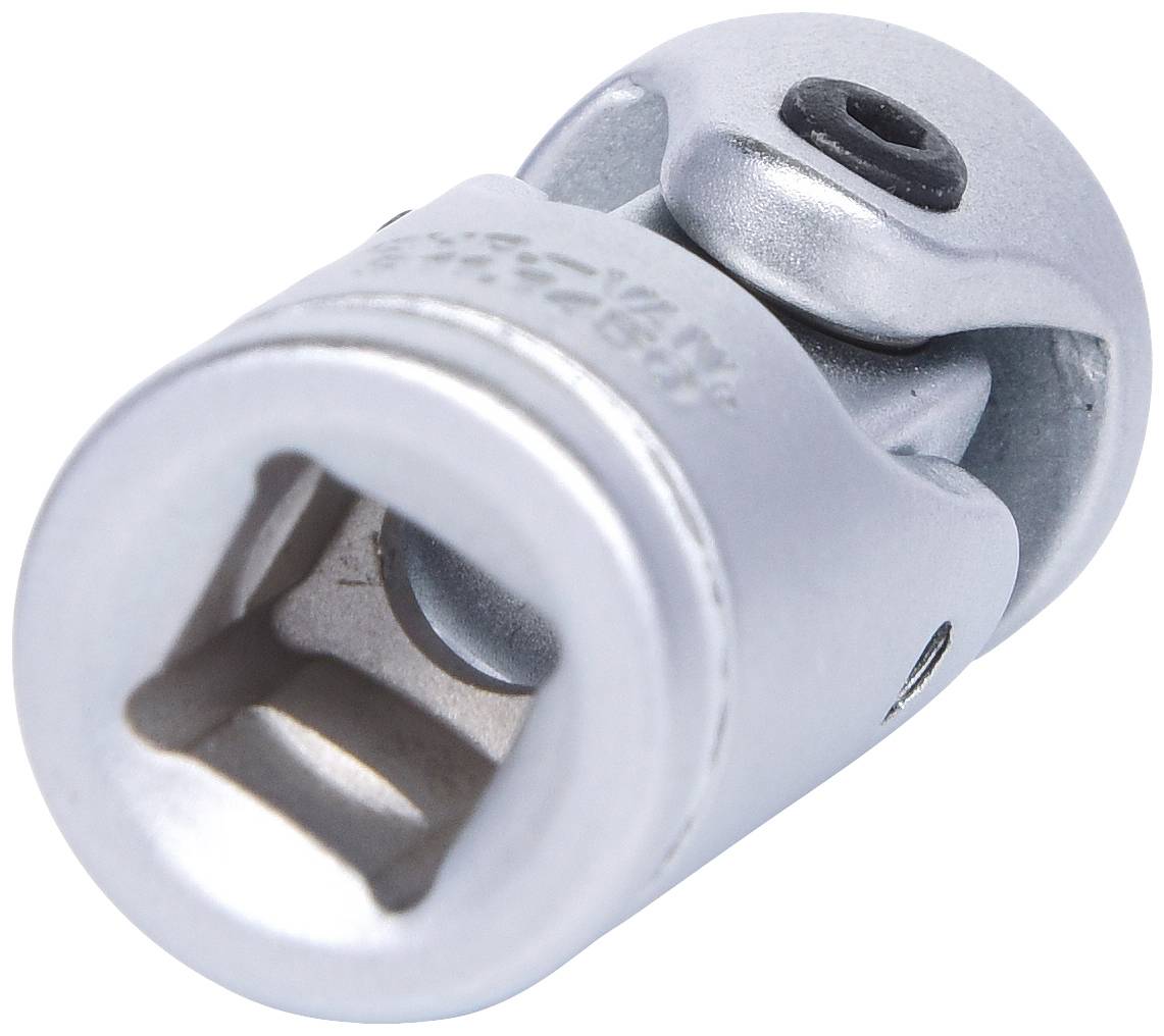 Metallisches Kardangelenk, das mechanische Flexibilität in Werkzeugen bietet. Es hat eine zylindrische Form mit einem zentralen Drehgelenk.