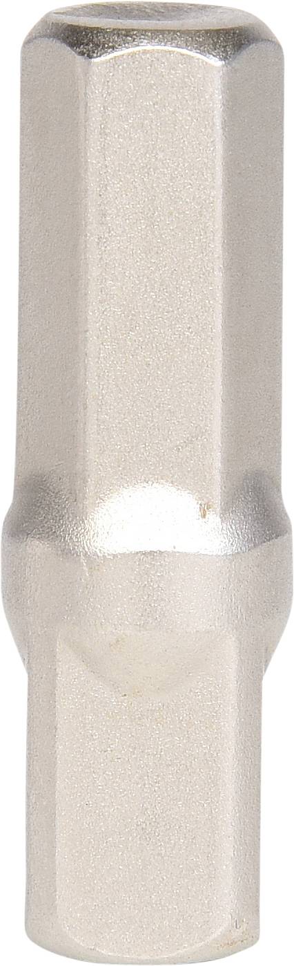 Metalladapter mit sechseckigem Querschnitt, silbern glänzend, gleichmäßig geformt, zeigt keine sichtbaren Markierungen oder Logos.