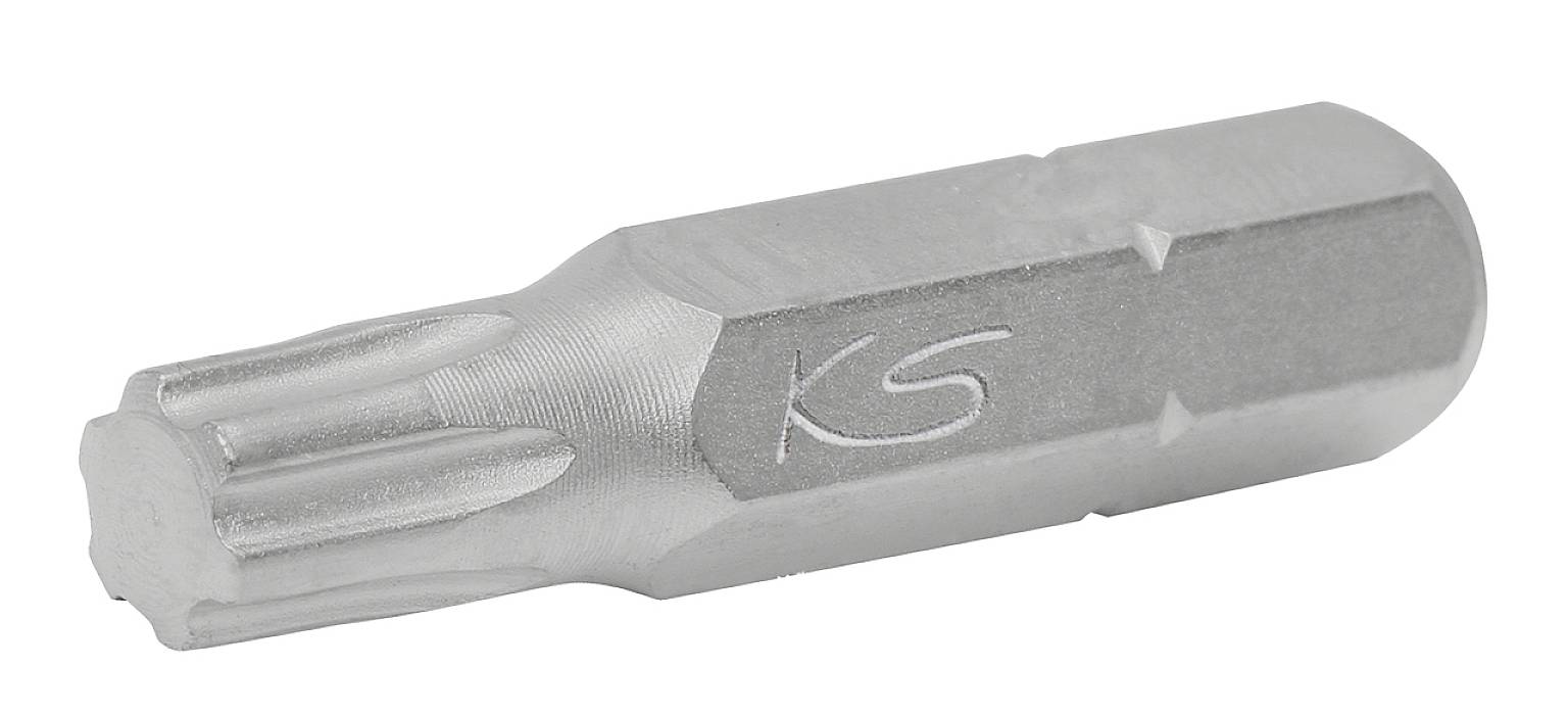 'Sechskantschraubendrehereinsatz' mit Torx-Spitze, geeignet für präzise Montagearbeiten in Mechanik und Elektronik.