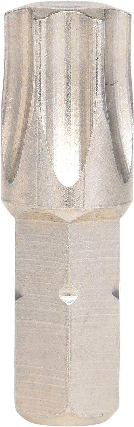 Ein silberfarbener, zylindrischer Metallbohrer mit einer spiralförmigen Spitze, verwendet zum Bohren in Materialien wie Holz oder Metall.