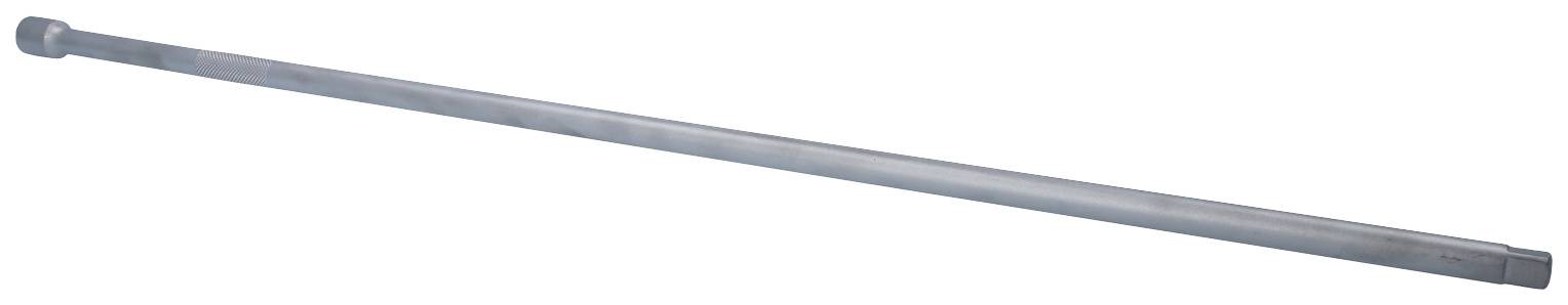 Ein langer, zylindrischer Metallstab, der schräg nach rechts unten zeigt.