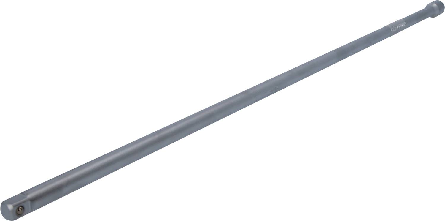 Ein langer, schmaler Metallstab, der auf einem neutralen Hintergrund liegt. Geeignet für industrielle oder mechanische Anwendungen.